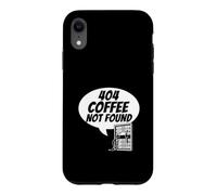 Carcasa para iPhone XR Developer Sysadmin Tech 404 Coffee Not Found Error