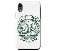 Carcasa para iPhone XR Día de San Patricio Irish Snail Pub To Pub Slow & Steady