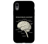 Carcasa para iPhone XR Diagrama etiquetado de neurociencia de anatomía del Cerebro Humano