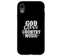 Carcasa para iPhone XR Dios Bendiga a la música Country USA America Cowboys