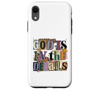 Carcasa para iPhone XR Dios está en los Detalles Collage Ransom Note Style Design