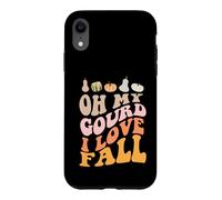 Carcasa para iPhone XR Dios mío, mi Calabaza, me Encanta el otoño, Divertido Meme de Hojas de otoño