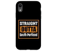 Carcasa para iPhone XR Directamente Fuera del Sur de Portland Maine USA Retro Vintage Humor