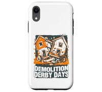Carcasa para iPhone XR Diseño Atrevido de Demolition Derby Days en Naranja sobre un accidente de casa