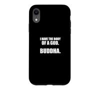 Carcasa para iPhone XR Diseño con Texto en inglés I Have The Body of A God