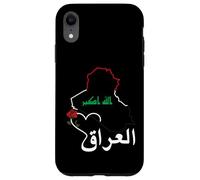 Carcasa para iPhone XR Diseño de Bandera de Irak, hogar de IRQ Bagdad, Orgullo iraquí, Amo a Irak