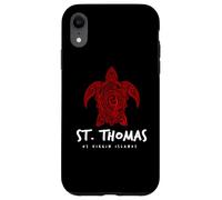 Carcasa para iPhone XR Diseño de Buceo de Tortuga Marina Tribal de St. Thomas USVI
