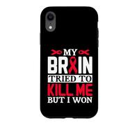 Carcasa para iPhone XR Diseño de Cinta MY Brain Tried TO Kill ME Pero I Won