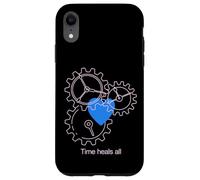 Carcasa para iPhone XR Diseño de neón Time Heals All Heart & Gear