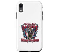 Carcasa para iPhone XR Diseño de Tributo a la Libertad de Servicio y Sacrificio