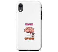 Carcasa para iPhone XR Diseño Divertido del Humor tecnológico del Cerebro Fuera de línea
