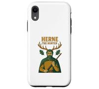 Carcasa para iPhone XR Diseño folclórico de Herne The Hunter English Woodland Spirit
