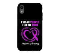 Carcasa para iPhone XR Diseño I Wear Purple For My Mom - Concientización sobre el Alzheimer