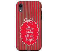 Carcasa para iPhone XR Diseño navideño All is Calm All is Bright