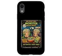 Carcasa para iPhone XR Diseño Película Horror Retro con Palomitas Monstruo Drive-In