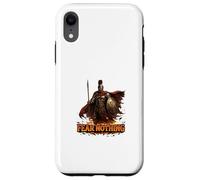 Carcasa para iPhone XR Diseño Valiente de la Fuerza del Guerrero Espartano intrépido
