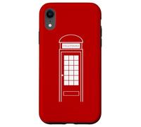 Carcasa para iPhone XR Disfraz de Cabina de teléfono para Halloween, Reino Unido, Londres, Rojo británico