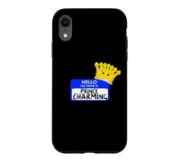 Carcasa para iPhone XR Disfraz de Halloween fácil con Texto en inglés «My Name Is Prince»