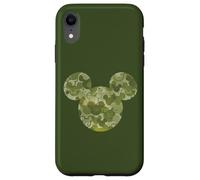 Carcasa para iPhone XR Disney Mickey Mouse Icon Green Camo Camouflage Pattern