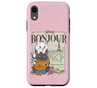 Carcasa para iPhone XR Disney The Aristocats Marie Toulouse & Berlioz Bonjour