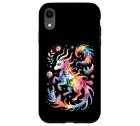 Carcasa para iPhone XR Divertidas Criaturas mágicas Acuarela Salpicadura Abstracto