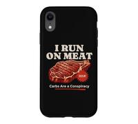 Carcasa para iPhone XR Divertidísimo Filete cetogénico carnívoro de I Run on Meat Carbs Conspiracy