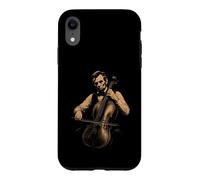 Carcasa para iPhone XR Divertido Abraham Lincoln Tocando Violonchelo Música clásica Violonchelo