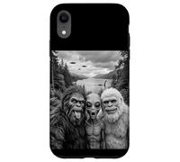 Carcasa para iPhone XR Divertido Arte críptido para Selfies con Monstruos de Bigfoot Alien Loch Ness