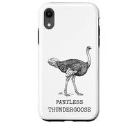 Carcasa para iPhone XR Divertido Avestruz sin Pantalones Thundergoose Nombre Animal Broma estúpida