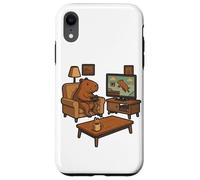 Carcasa para iPhone XR Divertido Capybara Gamer Meme Cozy Animal Gaming Broma Juego Retro