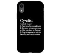 Carcasa para iPhone XR Divertido Diccionario Definición Ciclista Día Mundial de la Bicicleta Humor