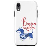 Carcasa para iPhone XR Divertido diseño para Amantes de los Dachshunds Bonjour