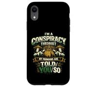 Carcasa para iPhone XR Divertido Diseño Retro para Teóricos de Conspiraciones