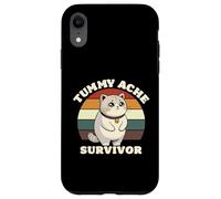 Carcasa para iPhone XR Divertido Gato Dolor de estómago Mi Barriga Duele Dolor de Barriga Sobreviviente