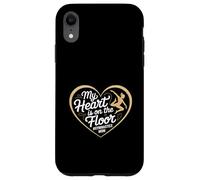 Carcasa para iPhone XR Divertido Gimnasia Mamá Mi Corazón Está En El Piso Diciendo