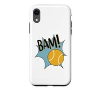 Carcasa para iPhone XR Divertido gráfico de cómic de Tenis Bam para Jugador de Tenis