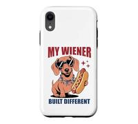 Carcasa para iPhone XR Divertido Hot Dog Dachshund My Wiener construyó Diferentes Salchichas