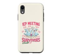 Carcasa para iPhone XR Divertido IEP Reunión Survivors Club Maestro Educación Especial