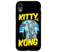 Carcasa para iPhone XR Divertido Kitty Kong Peluche Monstruo Gatito Gato Atigrado
