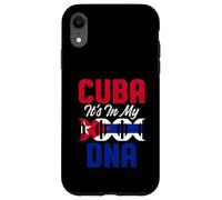 Carcasa para iPhone XR Divertido Orgullo de la Bandera de Cuba ADN Amor Cubano Americano Broma Orgullosa