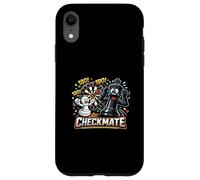Carcasa para iPhone XR Divertidos Dardos ajedrez Jugador 180 Jaque Mate diseño de peón