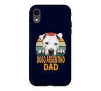 Carcasa para iPhone XR Dogo Argentino Dog Dad Retro Vintage Mis Perros Son Mi Cardio
