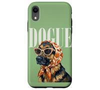 Carcasa para iPhone XR Dogue Pastor Alemán Moda Perros Revista Portada Amante de los Perros