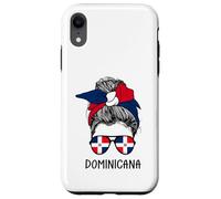 Carcasa para iPhone XR Dominicana Girl Dominican Heritage Dominican Republic Flag