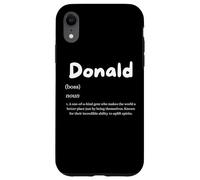Carcasa para iPhone XR Donald Definition Personalized Trump Name Costume For Donald