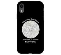 Carcasa para iPhone XR Donde comenzó Nuestra Historia - Diseño de Mapa de la Ciudad de Nueva York