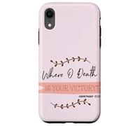 Carcasa para iPhone XR ¿Dónde está la Muerte tu Victoria? Corintios 15:55 Pascua