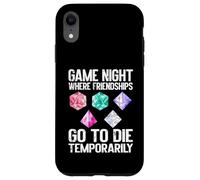 Carcasa para iPhone XR Donde Las amistades Van a Morir temporalmente Game Night