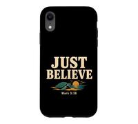 Carcasa para iPhone XR Don't Be Afraid Just Believe Mark 5:36 Sea Turtle Faith