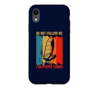 Carcasa para iPhone XR Don't Follow Me I Do Stupid Things Retro Windsurf